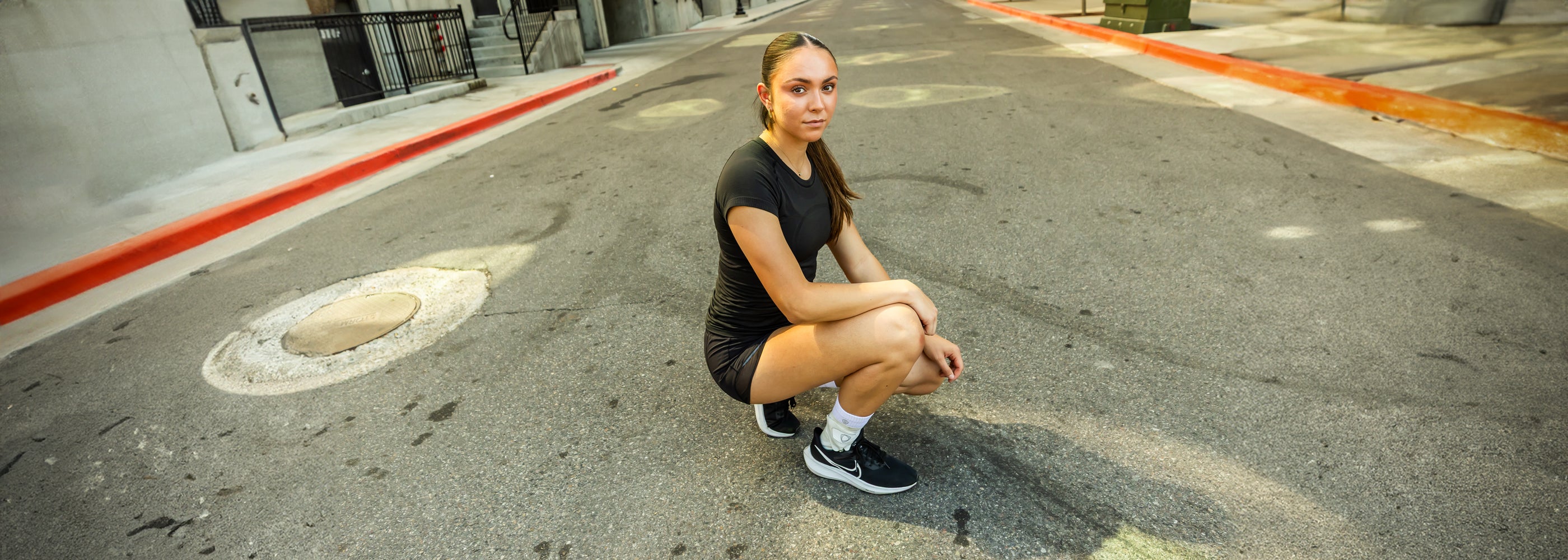 Ankle support brace for running