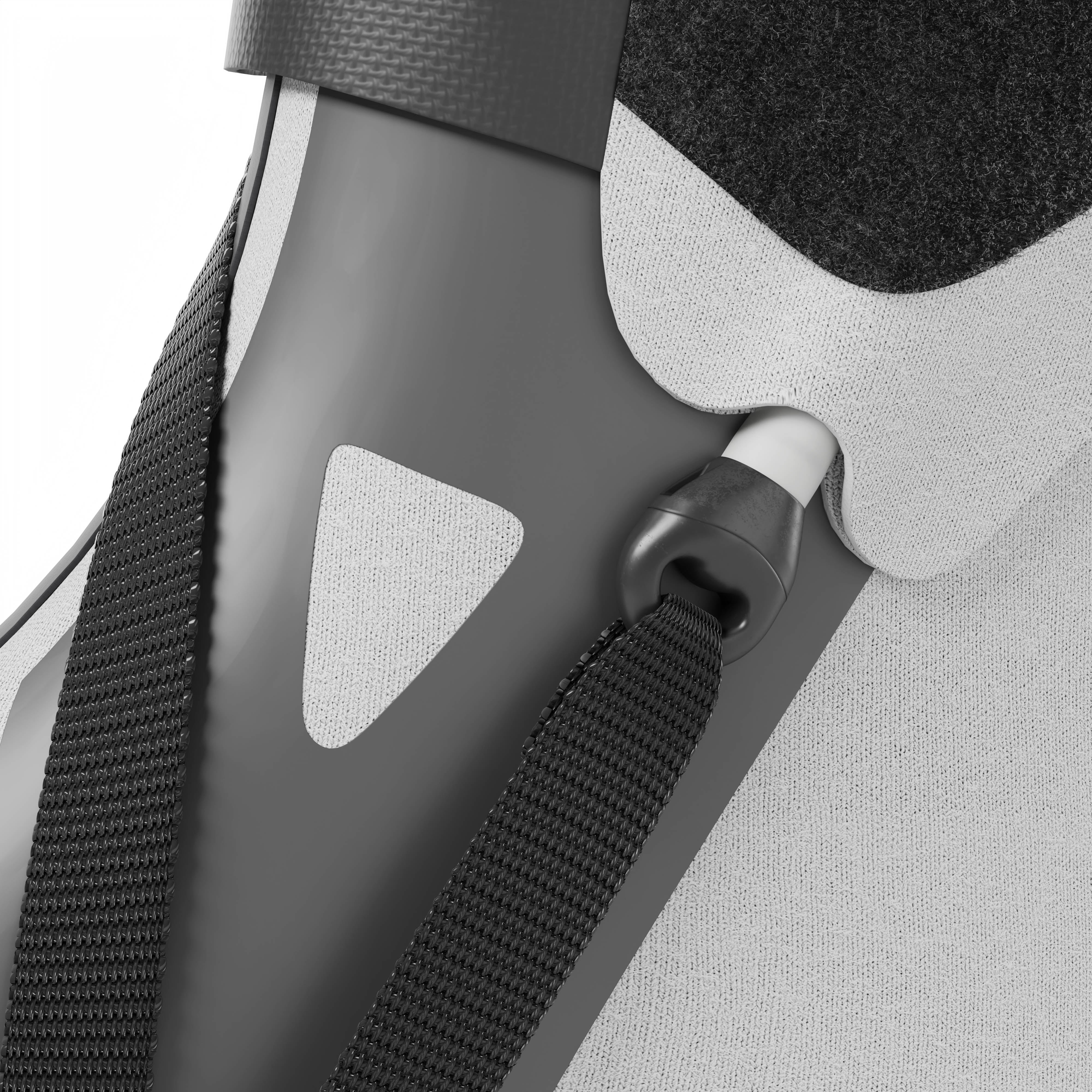 The BetterGuard 2.0 best ankle stabilizer brace for all sports ankle support. Gray ankle brace.