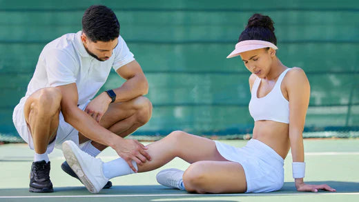 Tennis injuries: ankle support for rehabilitation and prevention