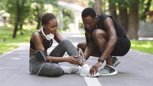 Jogging after an ankle injury - no problem with an intelligent brace