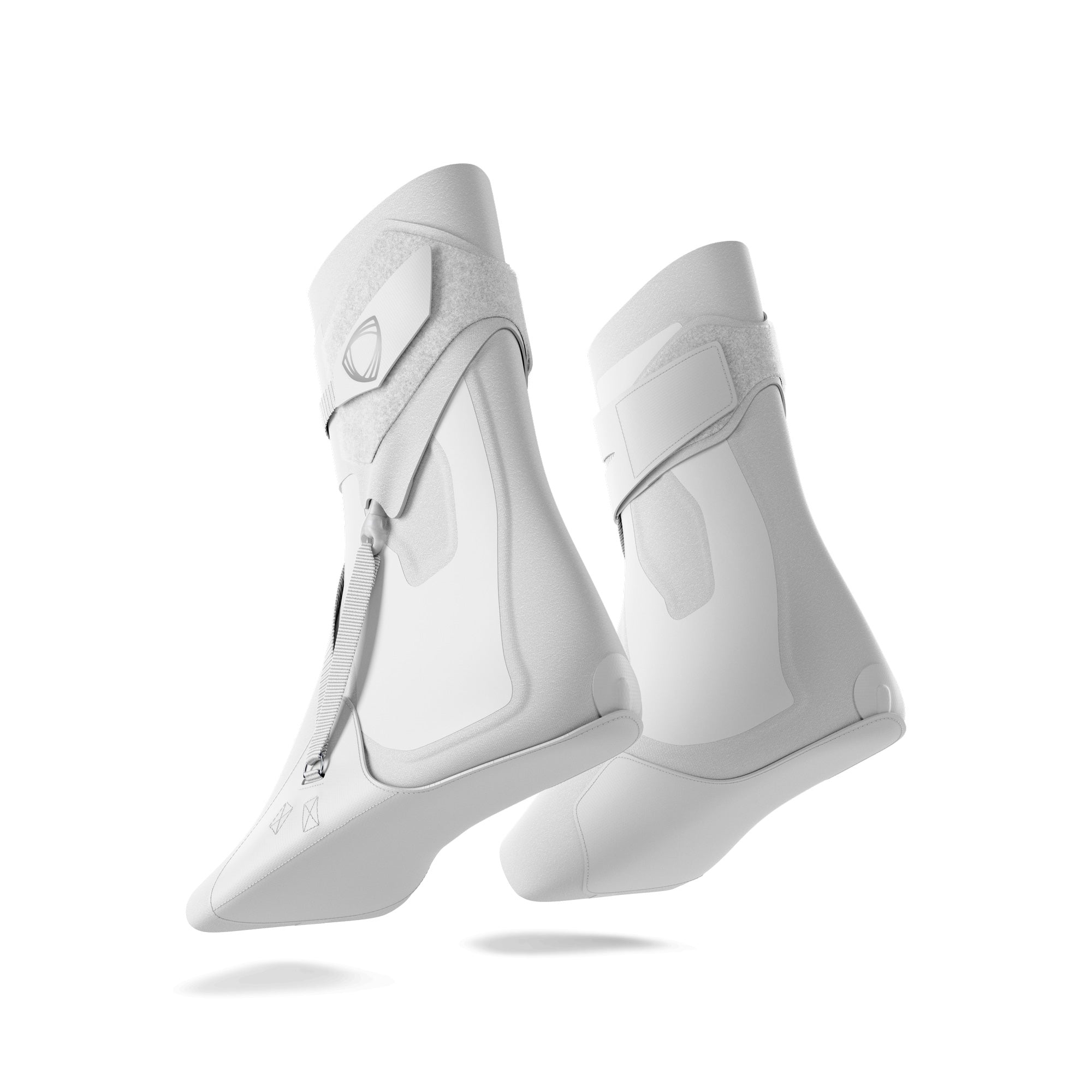 White maximum ankle protection ankle supports