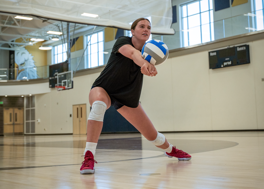 Volleyball ankle brace with mobility